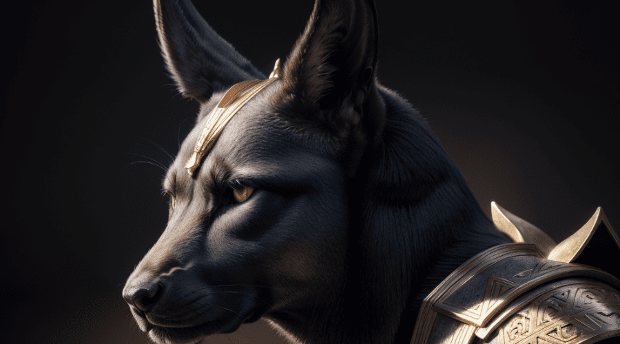 Mitología Egipcia 1 Representación del dios Anubis de la mitología egipcia