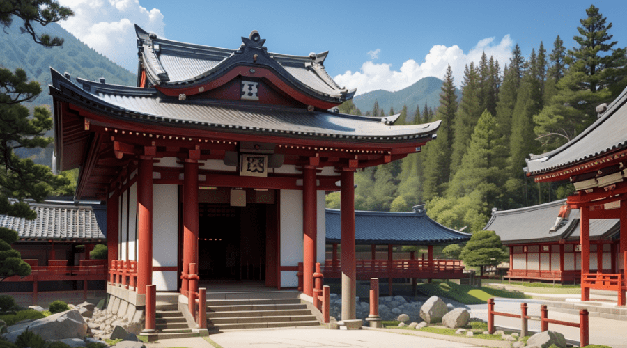 Templo sagrado de la cultura japonesa