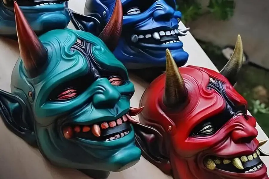 mascaras de demonios japoneses
